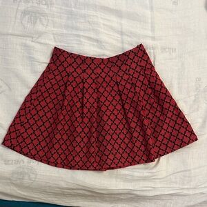 Banana Republic Fun Pink and Red mini skirt Size 2P